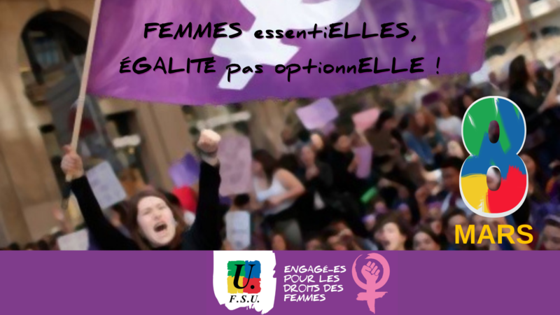 8 mars : journée internationale de lutte pour les droits des femmes ...